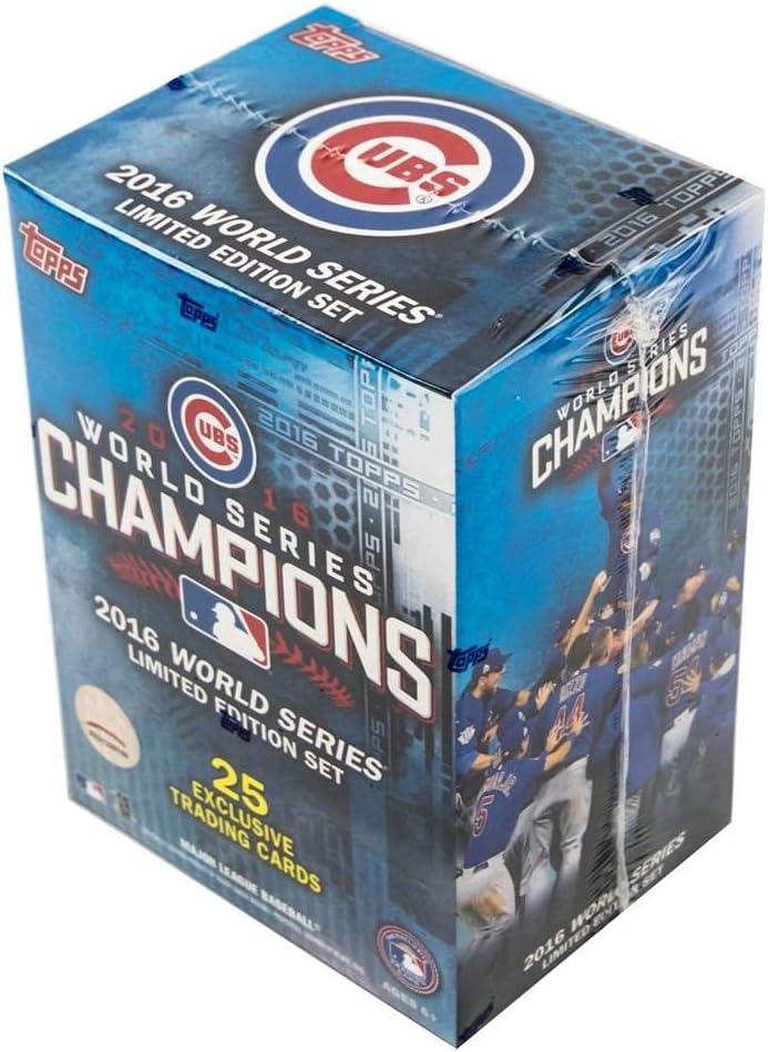 Chicago Cubs 2016 World Series Champions Baseball Card Set (25)