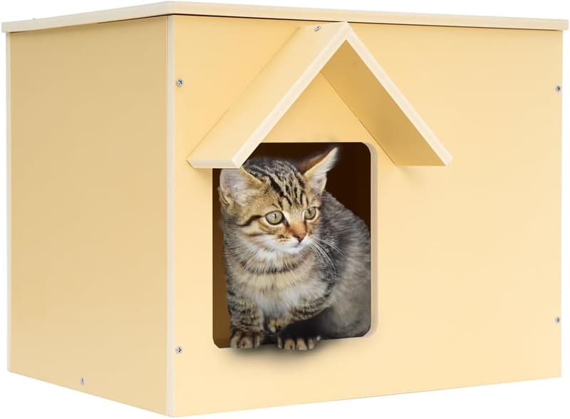 Outdoor Cat House - Sturdy Waterproof Insulated Shelter