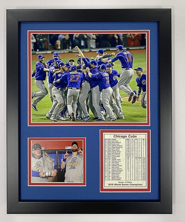 Chicago Cubs 2016 World Series Champs Framed Photo Collage