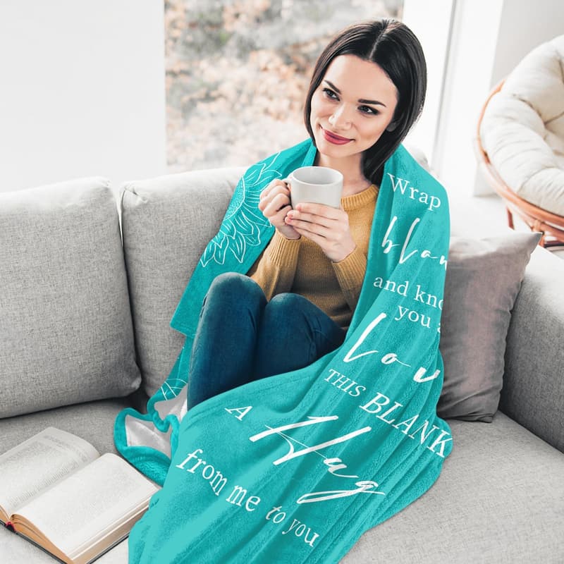 Get Well Soon Sympathy Blanket for Women - Inspirational Care Gift