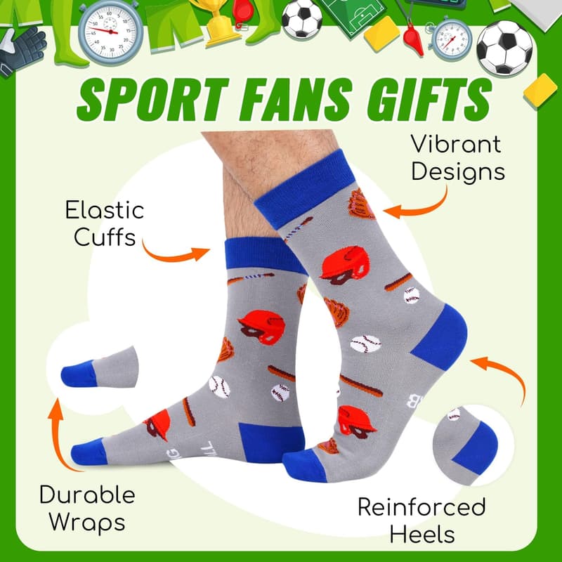 Unisex Sports Socks for Softball, Basketball, Volleyball, Wrestling