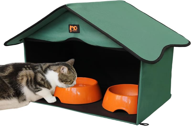 Waterproof Outdoor Cat House for Feral Cats