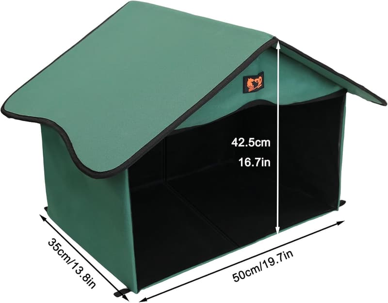 Waterproof Outdoor Cat House for Feral Cats