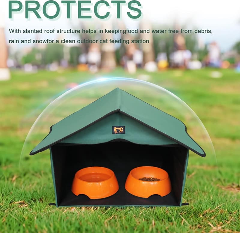 Waterproof Outdoor Cat House for Feral Cats