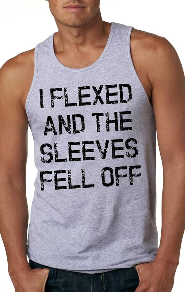 Funny Gym Workout Tank Top for Men - 