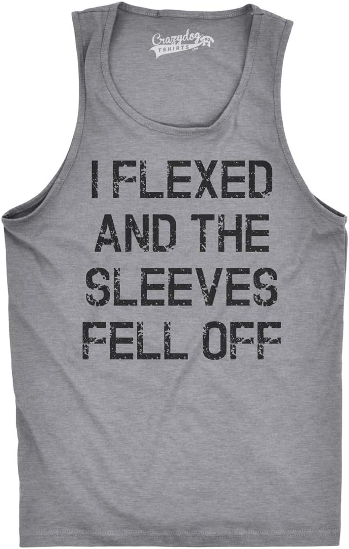 Funny Gym Workout Tank Top for Men - 
