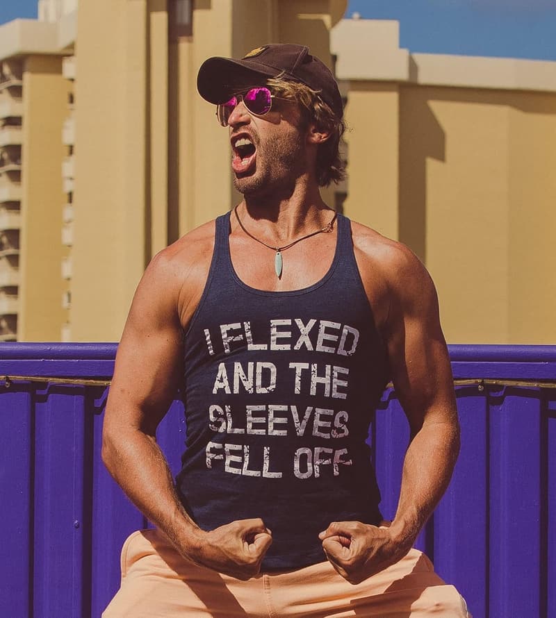 Funny Gym Workout Tank Top for Men - 