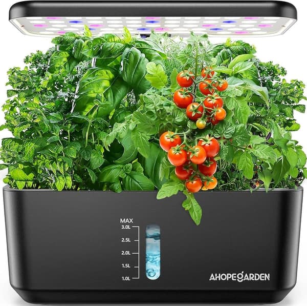 Hydroponic Indoor Garden System with LED Grow Light - 10 Pods
