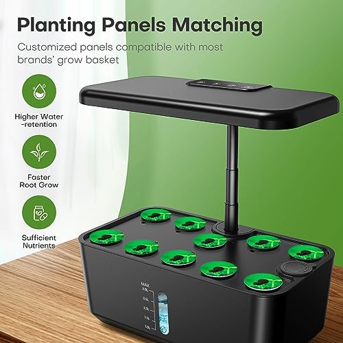 Hydroponic Indoor Garden System with LED Grow Light - 10 Pods