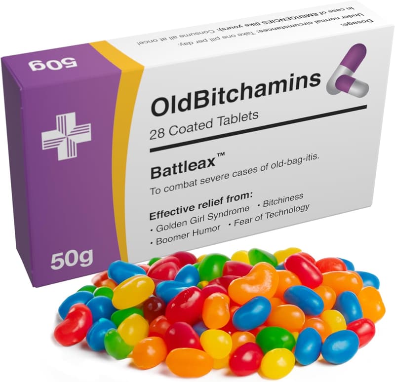 Funny Birthday Prank Pill Box with Jelly Beans for Women
