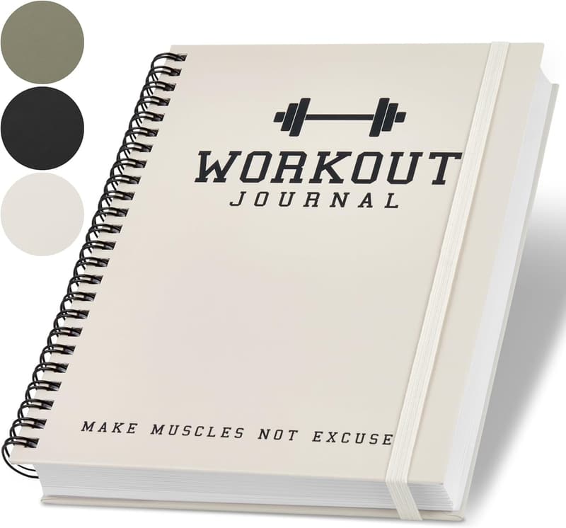 Fitness Journal with Workout Planner & Progress Tracker for Men and Women