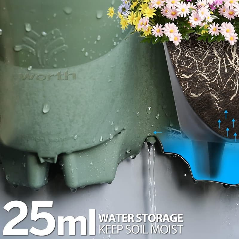 Self-Watering Vertical Planters with Irrigation System - 36 Pockets
