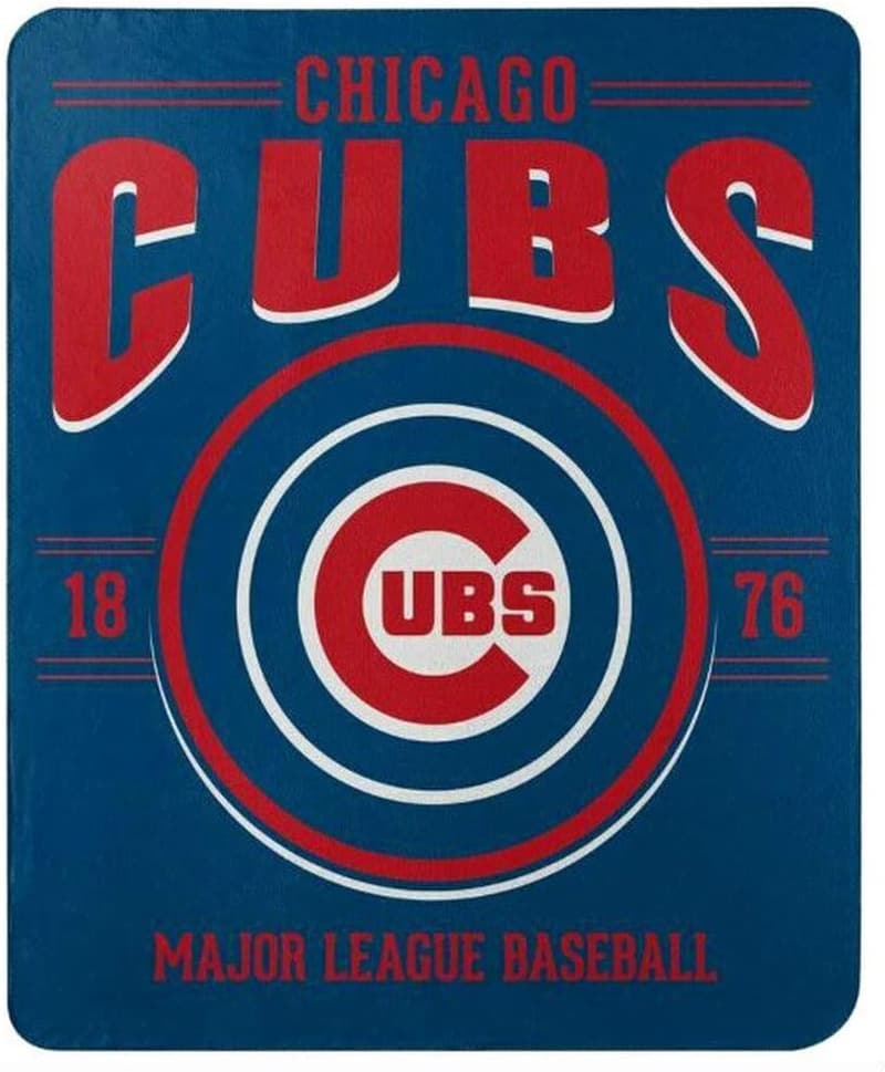 Chicago Cubs Fleece Blanket, 50x60, Team Colors