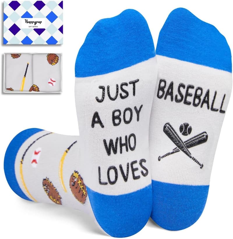 Boys' Novelty Socks - Birthday Gift for Ages 4-18