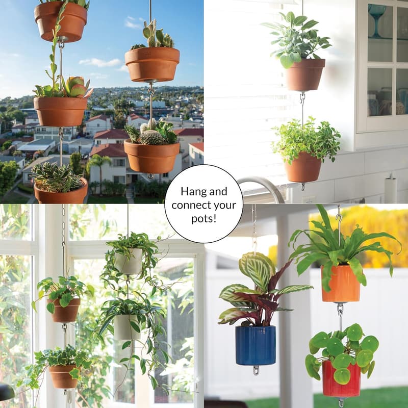 Stainless Steel Pot Hanger Kits for Indoor/Outdoor Planters