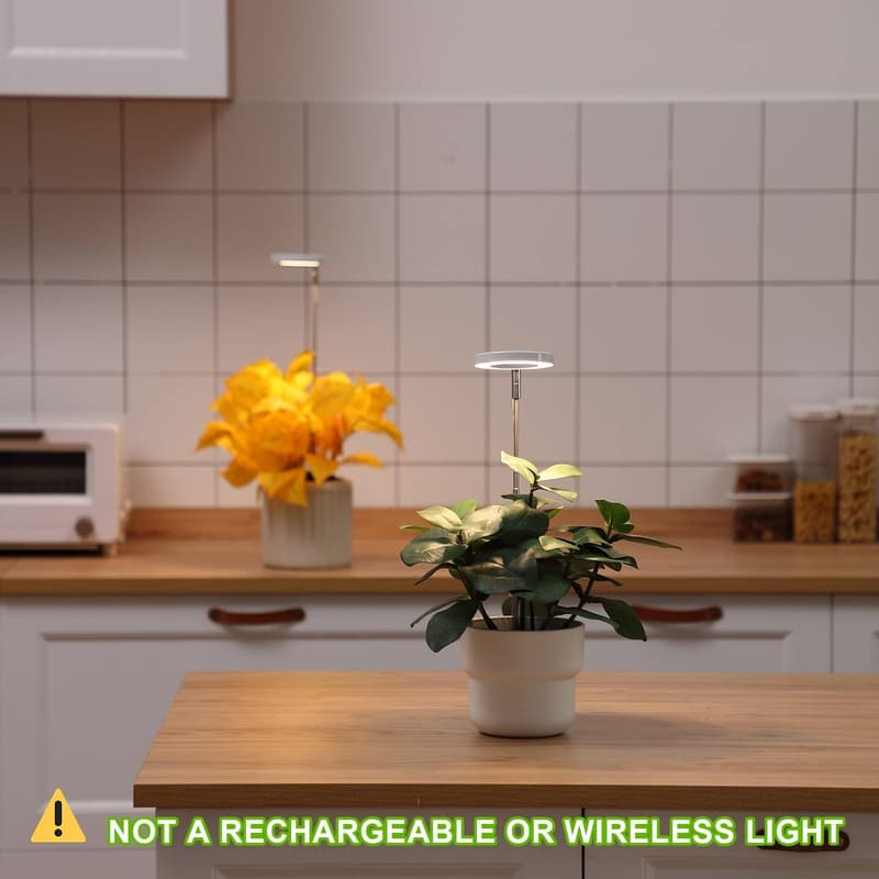 Indoor Plant Grow Light with Adjustable Height & Timer