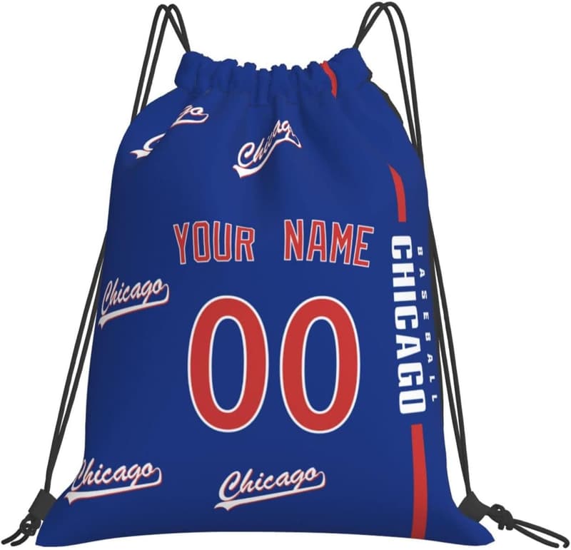 Customizable Chicago Drawstring Backpack for Men and Women