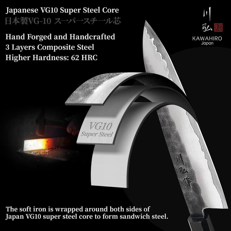 Father's Day VG10 Japanese Chef Knife in Luxury Wood Box