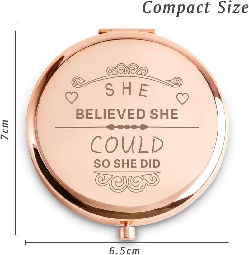 Personalized Compact Mirror - Unique Mother's Day Gift for Women