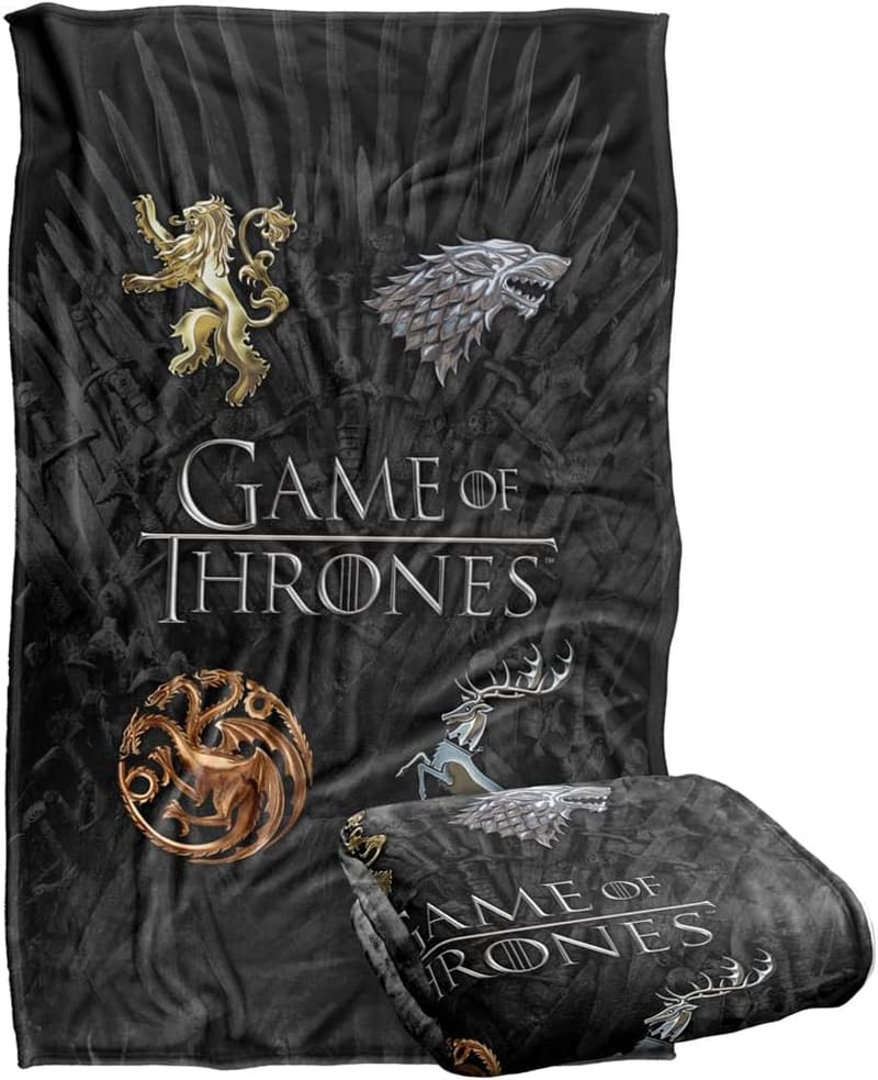 Game of Thrones House Sigils Soft Throw Blanket, 36