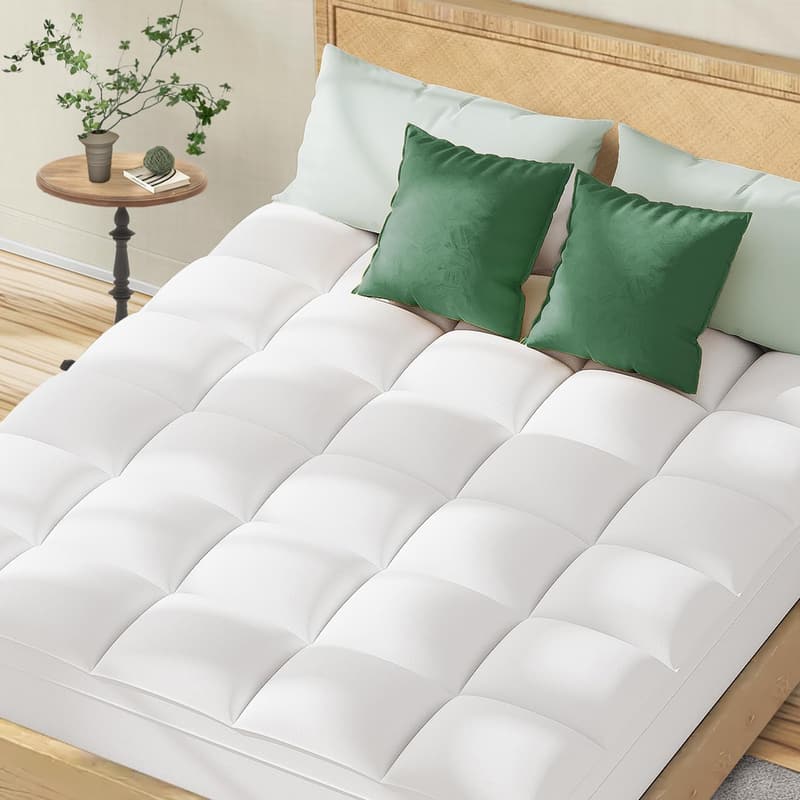 Extra Thick Queen Mattress Topper for Back Pain Relief