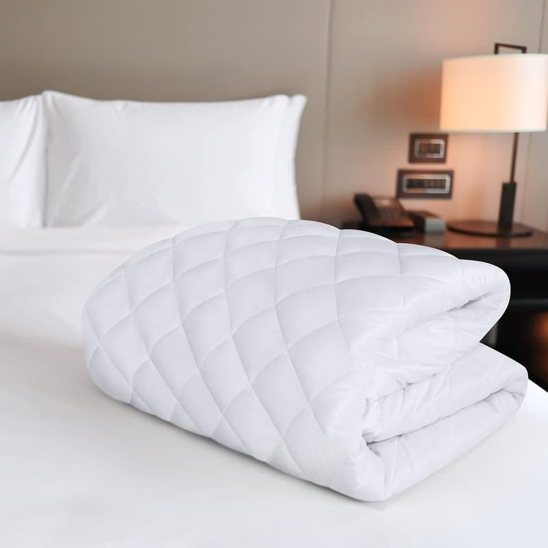 Full Size Quilted Mattress Pad Protector, Machine Washable