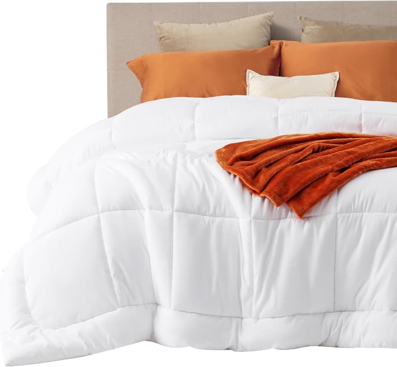All-Season King Size Down Alternative Comforter - White