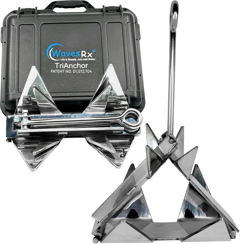 Compact Stainless Steel Folding Boat Anchor Kit for Effortless Anchoring