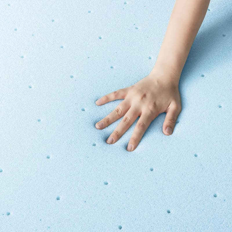 Queen Memory Foam Mattress Topper with Cooling Gel【1.5 Inch】