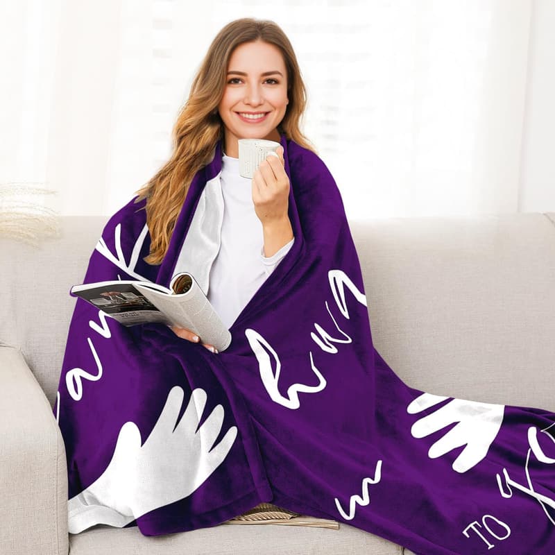 Get Well Soon Inspirational Healing Blanket for Women - 50