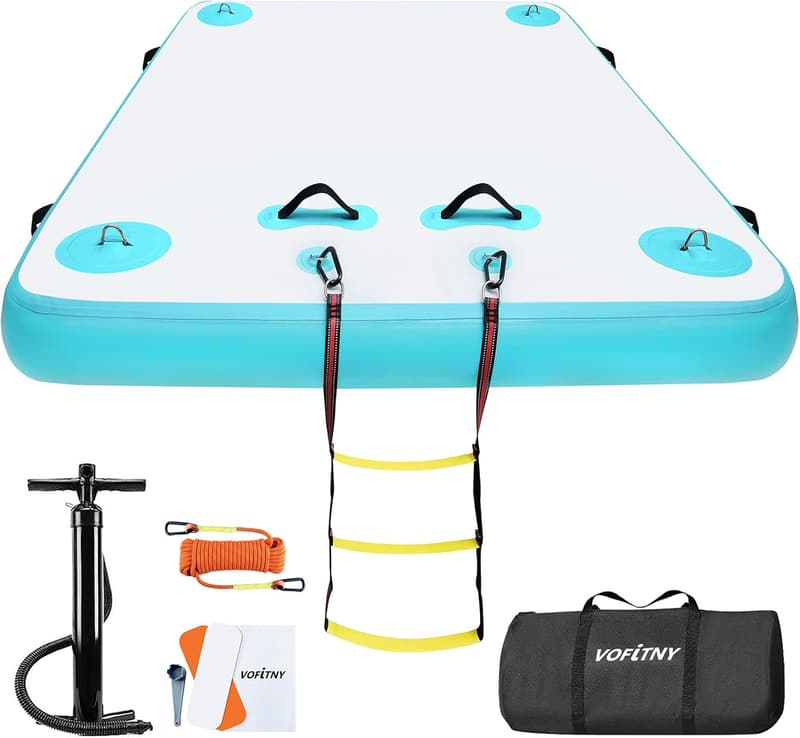 Inflatable Floating Dock for Lake and Beach Use