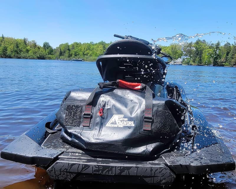 Marine Grade Waterproof Duffel Bag - 60L, Black