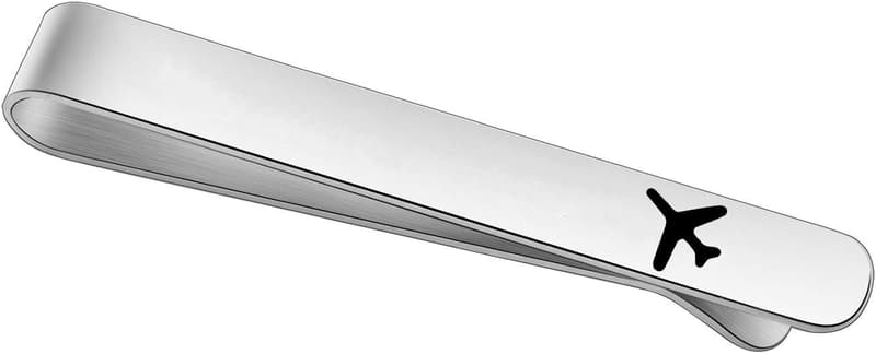 Aviation Gift: LQRI Airplane Tie Clip for Men