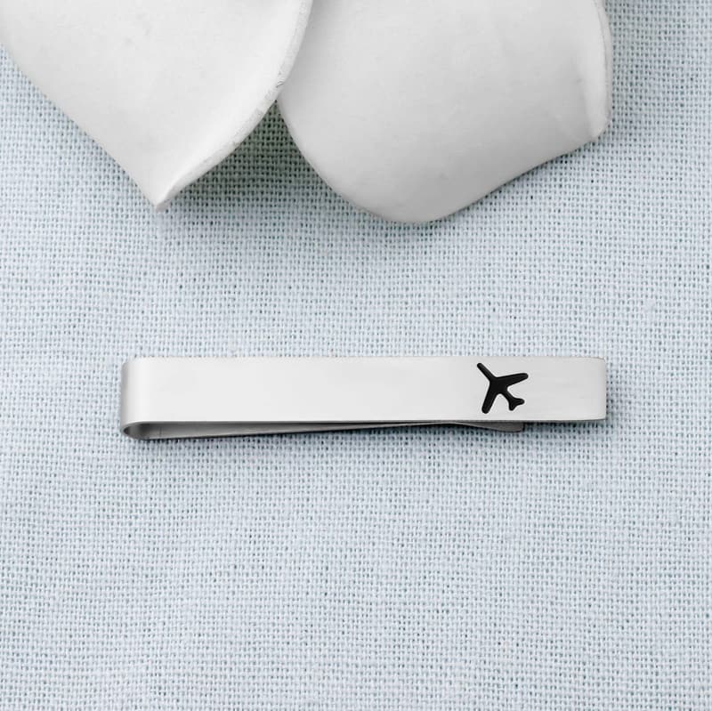 Aviation Gift: LQRI Airplane Tie Clip for Men