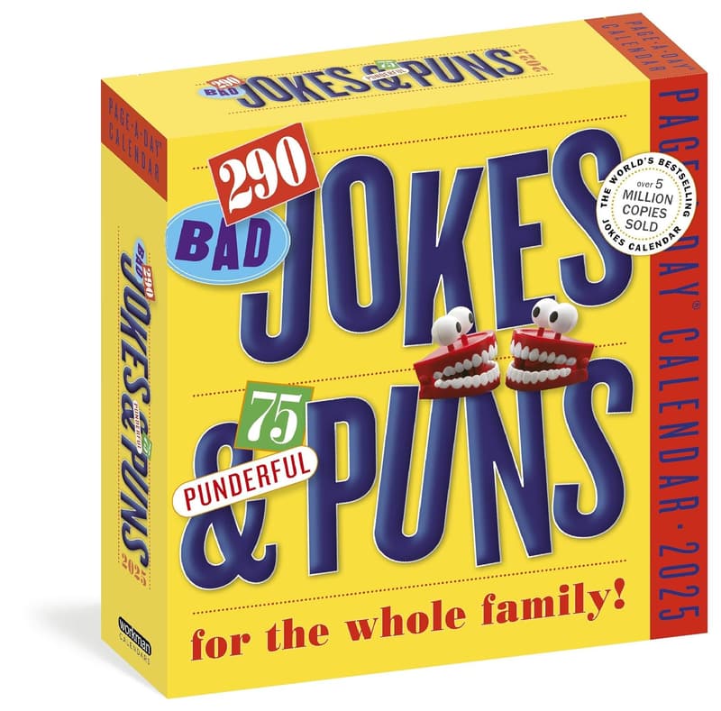 2025 Page-A-Day® Calendar: 290 Bad Jokes & 75 Puns for Families