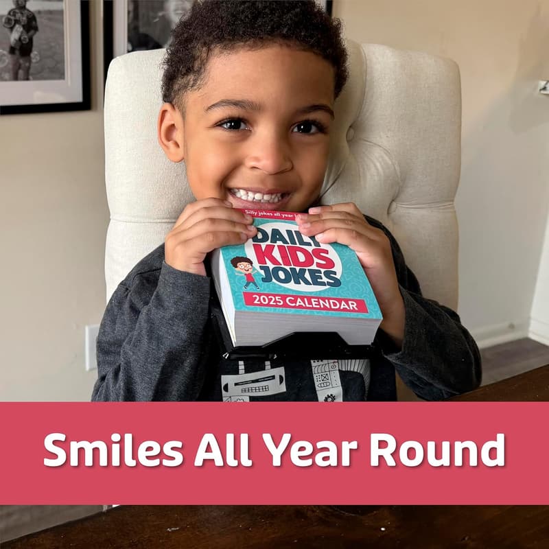 2025 Kids Joke Calendar with Tear-Off Pages & Lined Notes