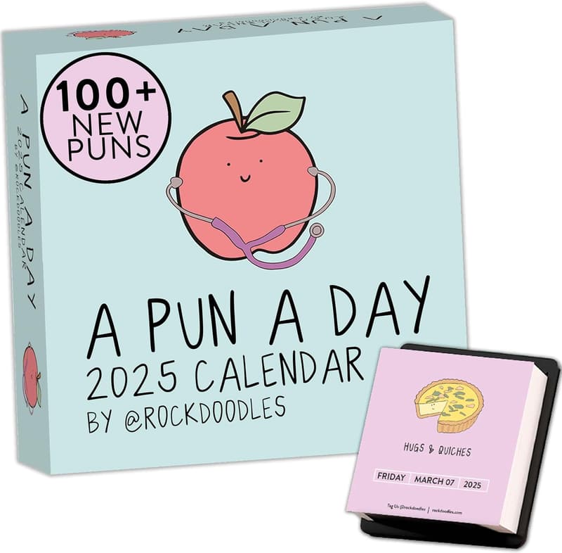2025 Punny Daily Desk Calendar for Home or Office