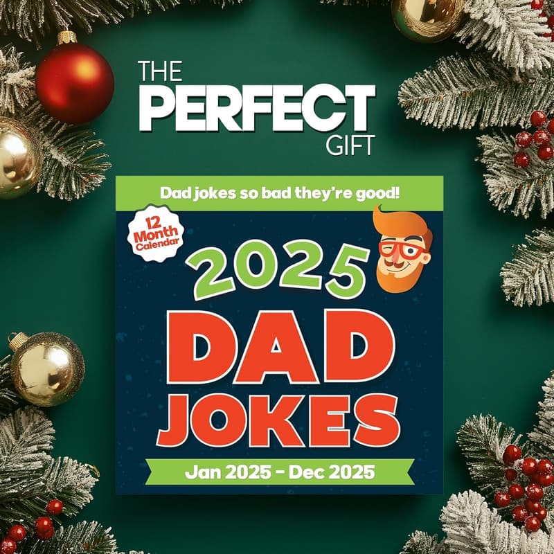 2025 Dad Joke Wall Calendar | Hilarious Puns for Office or Home
