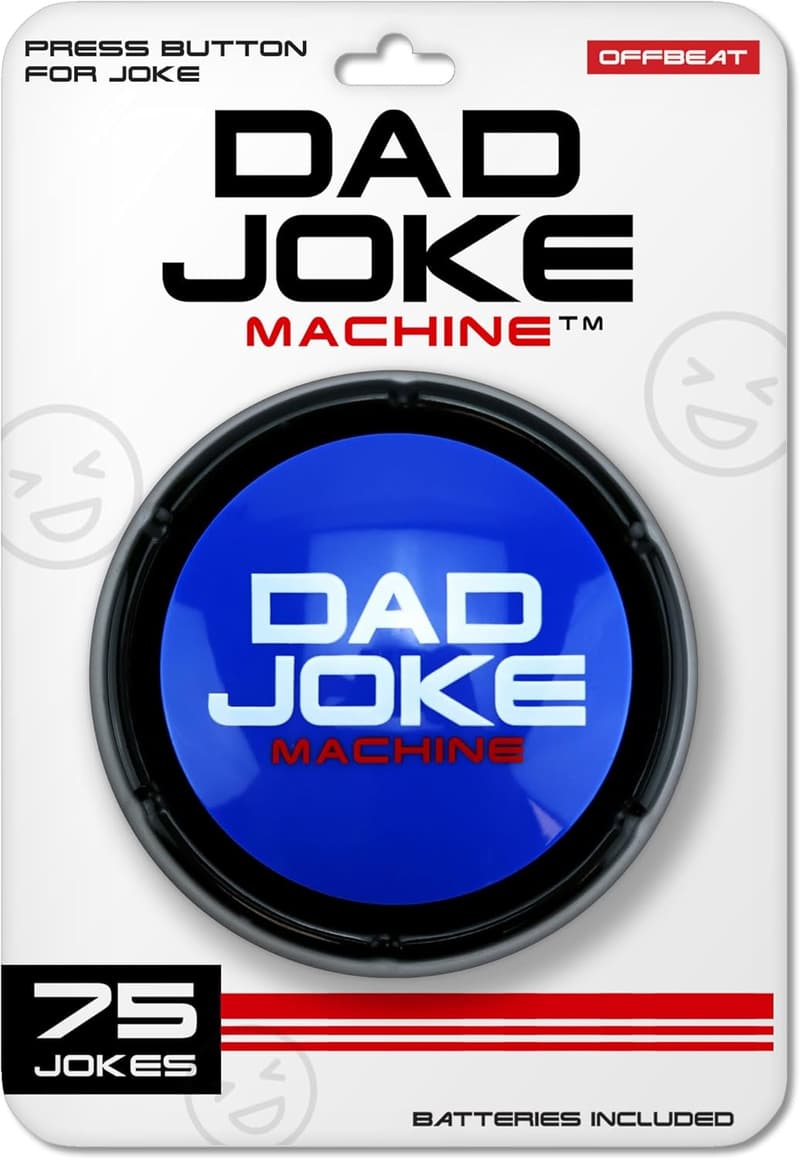Dad Birthday Gift - Original Dad Joke Button with 75 Jokes