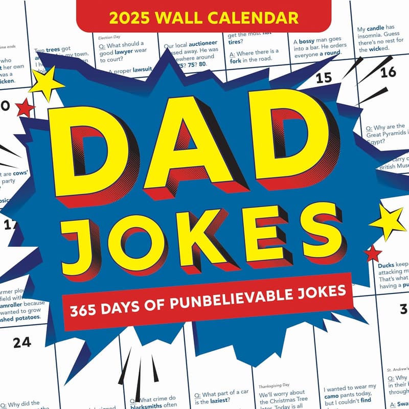 2025 Dad Jokes Calendar: 365 Punbelievable Gags for Him