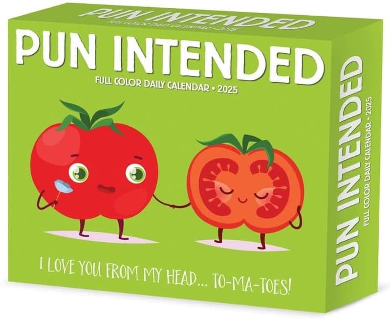 Pun Intended 2025 Desk Calendar by Willow Creek Press