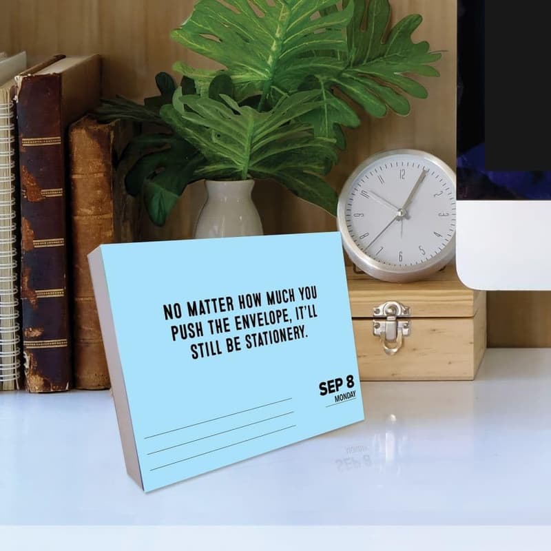 Pun Intended 2025 Desk Calendar by Willow Creek Press