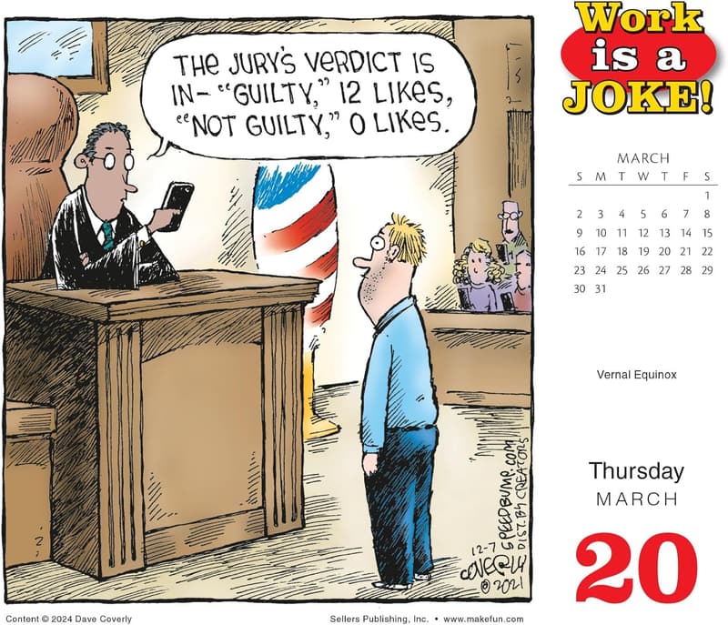 Daily Desk Calendar 2025: Workplace Humor by Dave Coverly