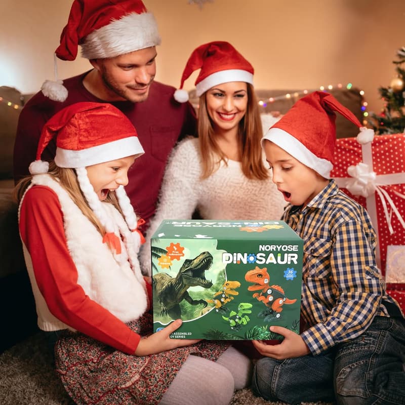 STEM Building Dinosaur Toys with Electric Drill for Kids