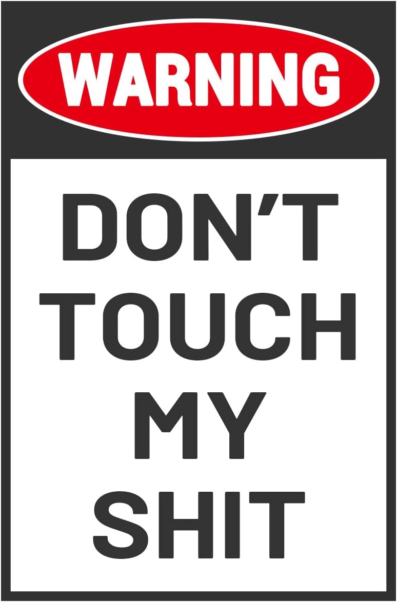Funny Dad Do Not Touch Sign for Man Cave or Garage Decor, 12