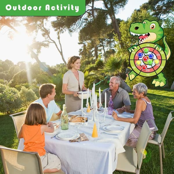 Dinosaur Dart Board Game Set for Kids 3-8, 30
