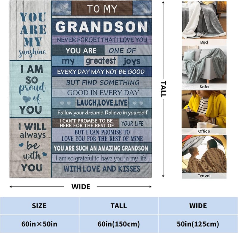 Grandson Gift Blanket - 60