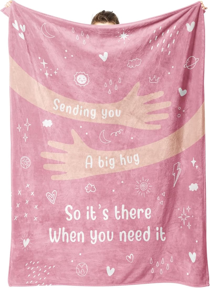 Get Well Hug Healing Blanket for Women, Soft 50'' x 60'' Throw
