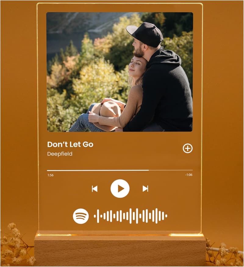 Personalized Acrylic Song Plaque for Couples