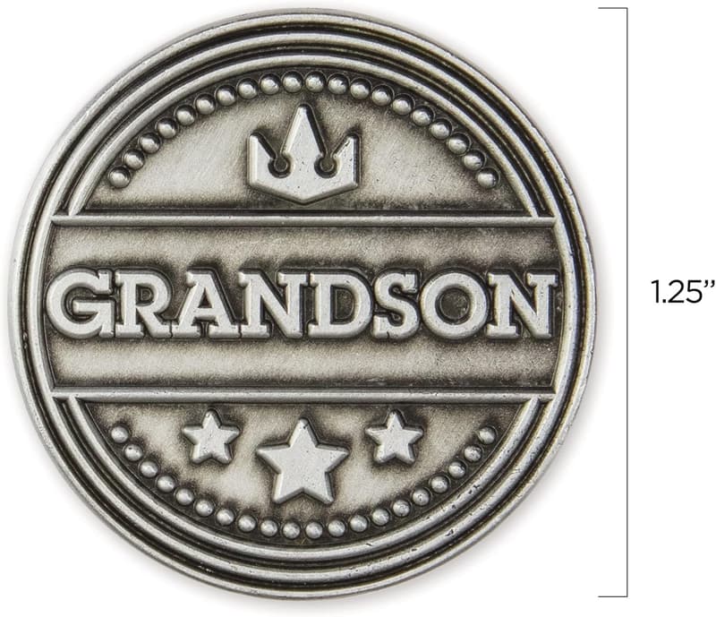 Grandson Birthday Keepsake Coin - Gift of Appreciation